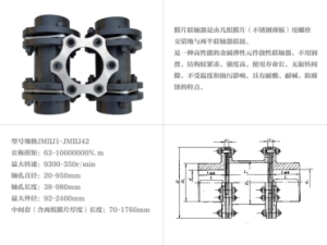 膜片联轴器规格型号【一览表】