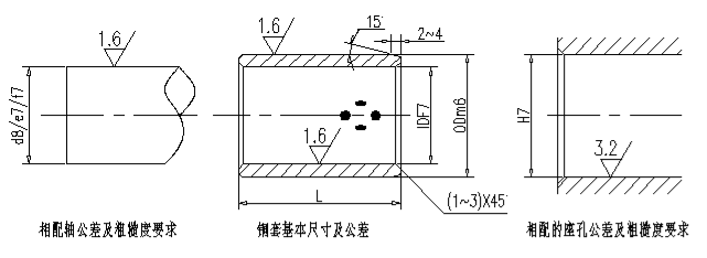 自润滑石墨铜套型号及规格尺寸表
