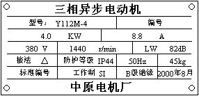 三相电机型号及参数表【重磅干货】